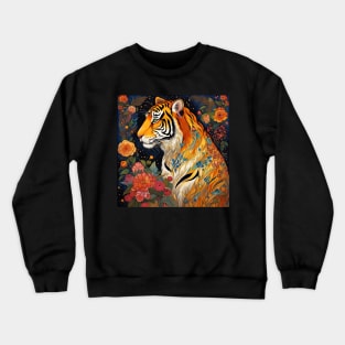 Tiger Art Under The Stars Crewneck Sweatshirt